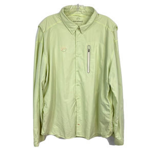 Untamed Shirt Mens Sz XL Soft Green Long Sleeve Button Up Collared Fishing‎